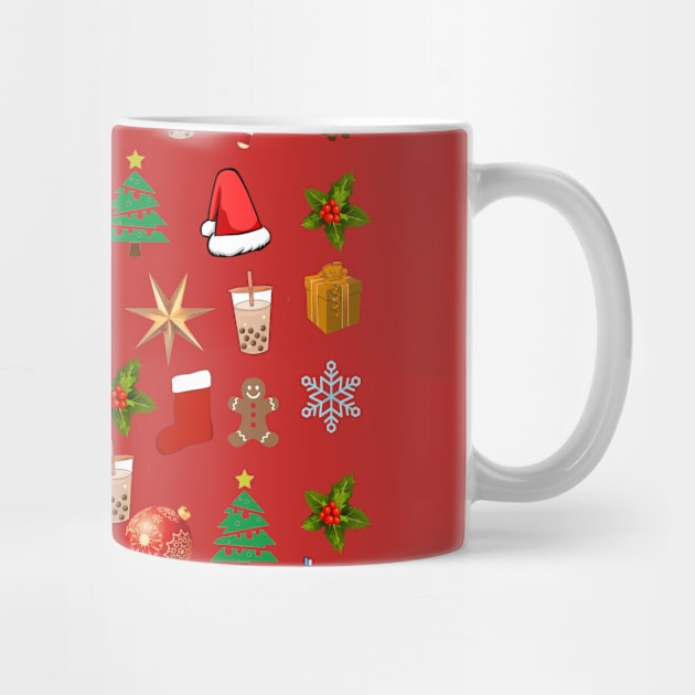 Cute Christmas Pattern Design Merch Perfect for pajamas and  everything by Bubbly Tea